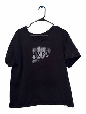 Vintage MXPX Fist T-Shirt Punk Rock Band Y2K RARE M&O Thrashed Size Large